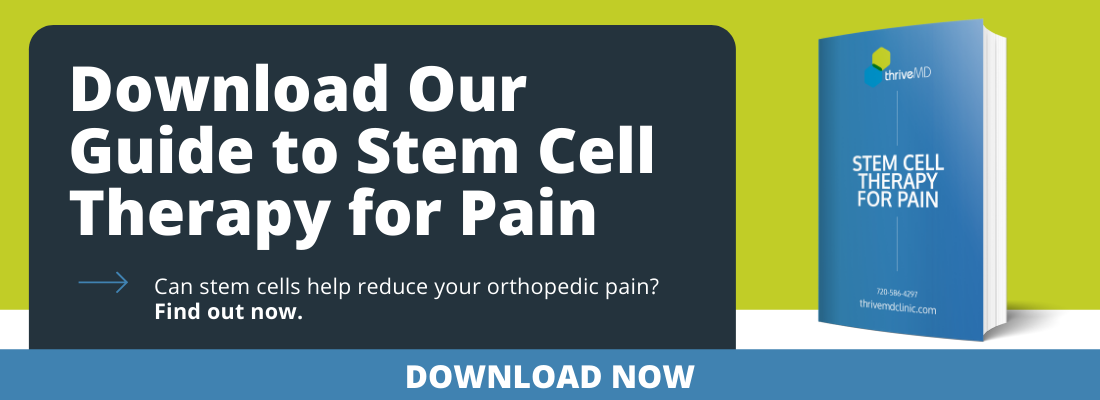 Stem Cell Regeneration Therapy - Colorado Family Orthopaedics